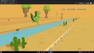 How to Play Google Chrome Dinosaur Game T Rex Runner Game 3D [upl. by Monte]