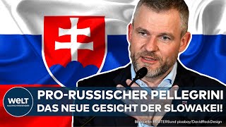 SLOWAKEI quotWeniger Hilfe für Ukrainequot Prorussischer Peter Pellegrini gewinnt Präsidentschaftswahl [upl. by Ronalda]