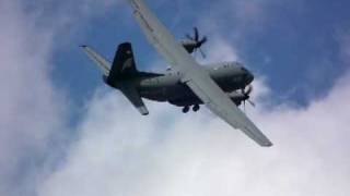 The C27J Spartan CRAZY LANDING  Farnborough International Airshow 2010 [upl. by Strage693]