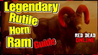 Legendary Rutile Horn Ram Easy Guide Red Dead Online Mission [upl. by Yahsat851]