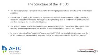 HTS Classification The Most Important Step 062016 [upl. by Timms]