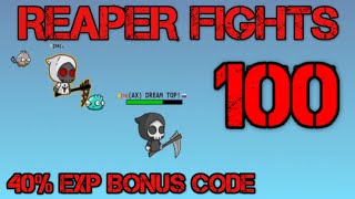 EvoWorldio FlyOrDieio Reaper Fights Ep100 👉 40 EXP BONUS CODE 👉 BOSS KILL [upl. by Mcgregor]