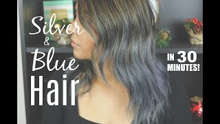 HOW TO GET SILVER AND BLUE HAIR WITH JOICO COLOR [upl. by Keegan]