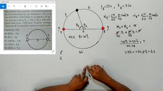 MOVIMIENTO CIRCUNFERENCIAL MCU Y MCUV  Problema 4 [upl. by Aruam]