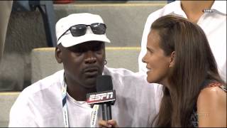 Michael Jordan Interview  US Open [upl. by Nollat]