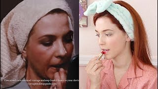 I Tried Following a REAL 1950s Makeup Tutorial [upl. by Akiehs]