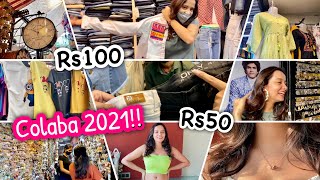 Best COLABA Shopping 2021  Try On Haul  After lockdown Best Shops [upl. by Yenitsed]