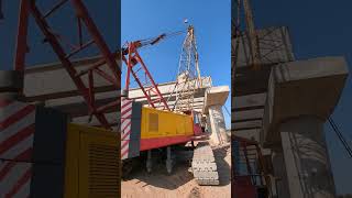 جسر تحت الإنشاء Precast Girder بناء machine construction [upl. by Len982]