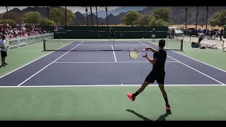 Thanasi Kokkinakis Banging Groundstrokes w Nick Kyrgios  IW Court Level Practice [upl. by Darrej]