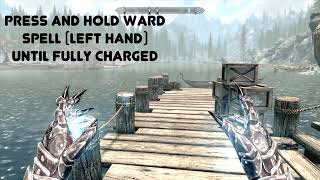 Skyrim Quick Tip  How To Do Unlimited Ward Spells [upl. by Krissy654]