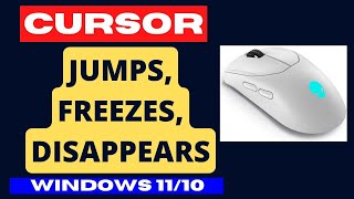 Mouse Cursor freezes jumps disappears issue on Windows 11  10 Fix [upl. by Linzy]