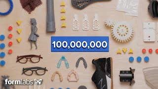 Celebrating 100000000 Innovations Made With Formlabs 3D Printers [upl. by Alyks]