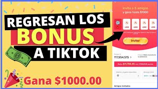 🥳 𝙍𝙀𝙂𝙍𝙀𝙎𝘼𝙉 𝙇𝙊𝙎 𝘽𝙊𝙉𝙐𝙎 𝘼 𝙏𝙄𝙆𝙏𝙊𝙆  Como Ganar Dinero con TikTok 2021 CONSEJOS [upl. by Trevorr]