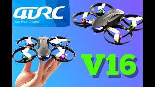 4DRC V16 Beginner Drone wAwesome Lights and Great Price Review amp Instructions 4drcv16 bangood [upl. by Suoirred]