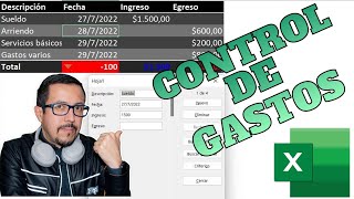 CONTROL DE GASTOS ingresos y egresos con formatos y resaltados en Excel [upl. by Walczak]