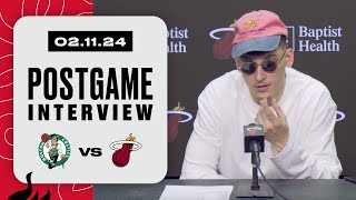 Postgame Interview Bam Adebayo Tyler Herro Erik Spoelstra [upl. by Hairam643]