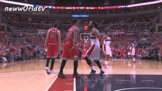 NENE  JIMMY BUTLER FIGHT CHICAGO BULLS  WASHINGTON WIZARDS PLAYOFFS [upl. by Yorker931]