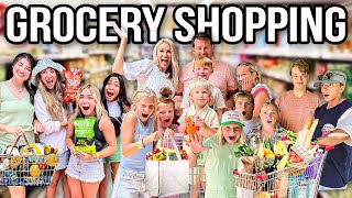 GROCERY SHOPPING for 16 KiDS [upl. by Nudnarb]