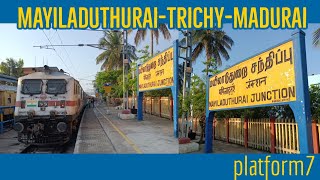 Train Journey  Mayiladuthurai Jn to Madurai Jn via Trichy by 16231 Mayiladuthurai Mysuru Express [upl. by Sezen]