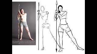 Gesture drawing practice 14 [upl. by Tacklind]