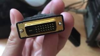 Как подключить старый монитор к новой видеокарте DVI  VGA HDMI  VGA [upl. by Allemrac13]