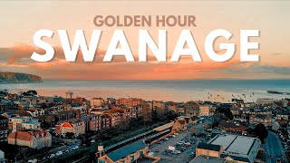 Swanage Sunset  Drone Film [upl. by Sukramal]