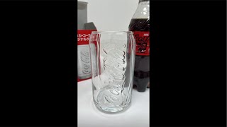 Making Coca Cola Floats with Freebie Coca Cola Can Shaped Clear Glass [upl. by Nealson]