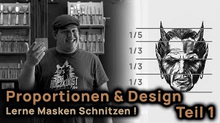 KrampusmaskenSchnitzen Teil 1 Proportionen und Design  Serie mit Eder Sebastian [upl. by Eedrahs394]