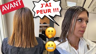 De Châtain à BLOND POLAIRE 😱 décoloration cheveux VLOG [upl. by Itsrik]