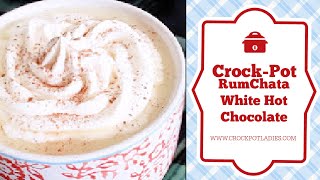 CrockPot RumChata White Hot Chocolate Recipe [upl. by Ellevel]