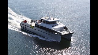 29m Catamaran Utility Vessel  Limitless  designed by Incat Crowther [upl. by Ennairej]