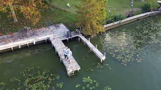 LAKE MCQUEENEY TEXAS FOOTAGE BEFORE DRAINING IT  A SECTION OF THE GUADALUPE RIVER [upl. by Wehtam]