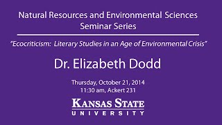 Ecocriticism Literary Studies in an Age of Environmental Crisis  NRES Seminar Series [upl. by Pollard533]