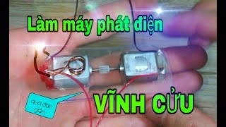 Làm máy phát điện VĨNH CỬU mini quá đơn giản  Making permanent generators  NVT Thích Chế Tạo [upl. by Werdnael]