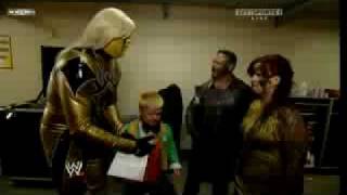 Goldust And Hornswoggle with Vickie and Chavo backstage funny [upl. by Tybalt]