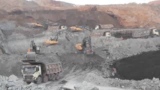 7 EXCAVATOR PRODUCTIO II OPENCAST SAFEST MINING VIDEO II Safe Mines  MINING RELATED ALL VLOG [upl. by Enetsuj692]