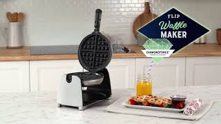 DiamondForce Single Flip Belgian Waffle Maker [upl. by Felten947]