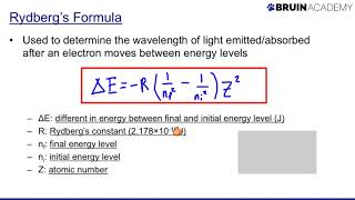 Using Rydbergs Formula [upl. by Alyar]