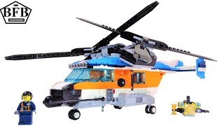 Lego Creator 31096  Doppelrotor  Hubschrauber  Lego Speed Build Review [upl. by Ahter]