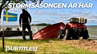 Höststormar båtslip garageprojekt spolning SeaDoo ATVjobb havsörnar mm SUBTITLES 4K [upl. by Aryc]