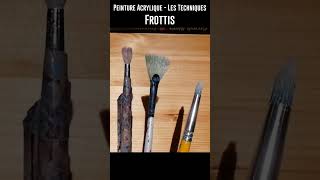 Technique de peinture acrylique  Frottis [upl. by Sidoeht]