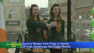 Aurora celebrates St Patricks Day with flag raising ceremony [upl. by Lynch]