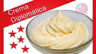 Crema Diplomática  La Combinación Perfecta de Crema Pastelera y Crema Chantilly│Club de Reposteria [upl. by Kcirad436]