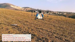 10lt Zirai İlaçlama Dronu İlk Uçuş Testi10lt AgriCulture Drone First Flight Test [upl. by Semreh]