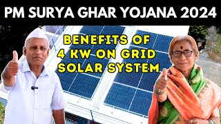 4 KW Solar System Installation Under PM Surya Ghar Yojana 2024  Best Solar System For Home [upl. by Joab]