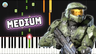 Halo Wars 2 OST  quotCrateredquot Main Menu Theme  MEDIUM Piano Tutorial amp Sheet Music [upl. by Miltie]