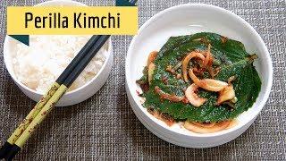 How to make Perilla Leaf Kimchi  깻잎김치 [upl. by Jueta]