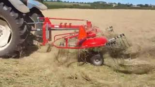 Enorossi DR420 Tedder amp Rake Combination working in UK and Ireland 2016 [upl. by Yekciv160]