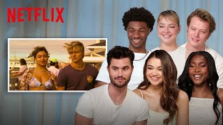 The Outer Banks Cast Reacts to Season 4 Part 1  Netflix [upl. by Cirdet]