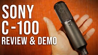 Sony C100 HiRes DualCapsule LargeDiaphragm Microphone  HandsOn Review and Demo [upl. by Ennoira]